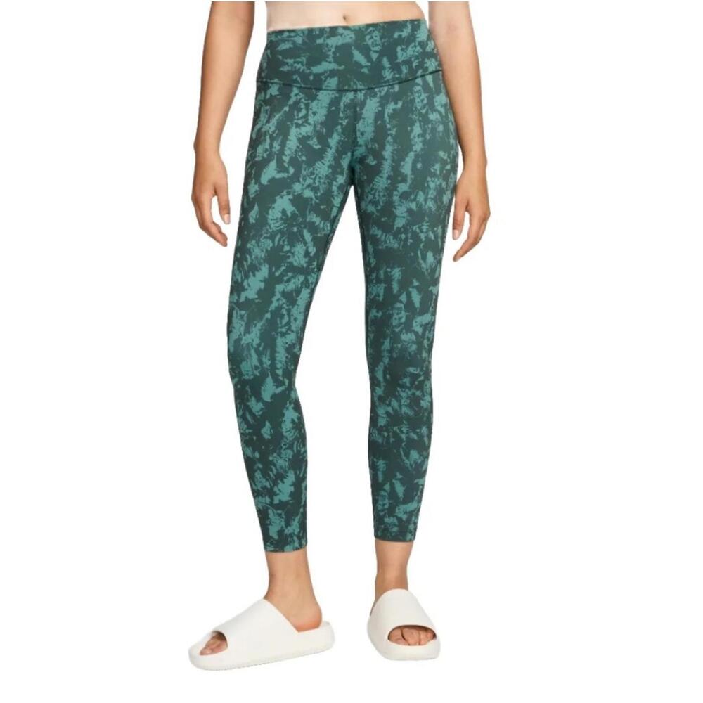 Nike Dri-fit One High Waisted 7/8 Vintage Green Leggings Women's XL NWT